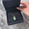 Vintage 14k Yellow Gold 4.2ct Opal Artistic Rainbow Glow Pendant - Video showing the piece
