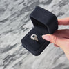 Vintage 14k White Gold Sapphire .42cttw Diamond Art Deco-Style Ring - Video showing the piece