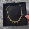 Vintage Wonderful 14k Yellow Gold .6cttw Diamond Woven Chain Drop Necklace - Video showing the piece