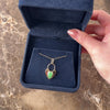 Vintage 14k Rosy Yellow Gold .72ct Jade Chunky Heart Faux Padlock Charm / Pendant - Video showing the piece