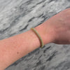 Vintage 14k Yellow Gold 1.61cttw Diamond Orbital Tennis Bracelet 6.75