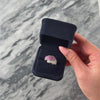 Vintage 14k White Gold 1.12cttw Ruby Diamond Wide Pavã© Wrap Band Ring - Video showing the piece