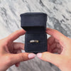 Vintage Lightweight 14k Yellow Gold .81cttw Blue Sapphire Geometric Channel-Set Ring - Video showing the piece
