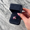 Vintage 14k White Gold .77cttw Ruby Diamond Bright Round Bypass Ring - Video showing the piece