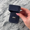 Vintage 14k Yellow Gold .93ct Blue Sapphire Diamond Superb Three-Stone Ring - Video showing the piece