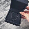 Estate Italian Platinum Perfect Cable Chain Necklace - Video showing the piece