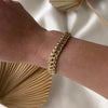 Vintage 14k Yellow Gold Woven Links Bracelet - Video showing the piece