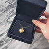 Vintage 14k Yellow Gold Diamond Puffy Textured Heart Pendant - Video showing the piece