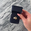 Vintage 14k Yellow Gold .61cttw Chocolate Diamond Wide Band Glittering Navette Ring - Video showing the piece