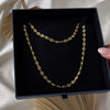 Vintage Italian 14k Yellow Gold Mariner Link Necklace - Video showing the piece