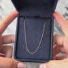 Estate Italian 14k White Gold 1.1mm Dainty Classic Cable Chain - Video showing the piece