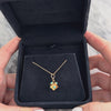 Antique Victorian Small 14k Rosy Yellow Gold Turquoise Cabochon Adorned Cube Charm / Pendant - Video showing the piece