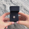 Antique Art Deco 10k White & Rose Gold 2.0ct Purple Synthetic Sapphire Architectural Shield Ring - Video showing the piece