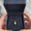 Vintage 14k Yellow Gold .76ct Emerald Diamond Vibrant Mesmerizing Halo Pendant