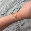 Estate 18k Yellow Gold Diamond Wonderful Open Oval Bracelet - Video showing the piece