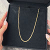 Vintage Italian 14k Yellow & White Gold Braided Serpentine Chain Necklace - Video showing the piece