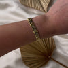 Vintage Italian 14k Yellow Gold Modernist Link Bracelet -Video showing the piece