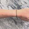 Vintage 14k Yellow & White Gold .57cttw Diamond Trio Heart-Detail Station Bracelet - Video showing the piece