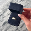 Vintage 14k Yellow Gold .68cttw Opal Iridescent Oval Trio Ring - Video showing the piece