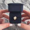 Vintage 14k Yellow Gold Diamond Pearl Swirling Cluster Ring - Video showing the piece