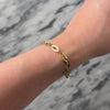 Vintage 18k Yellow Gold Sleek Oval Link Bracelet - Video showing the piece