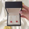 Vintage 14K Yellow Gold 8.2 Cttw Faceted Carnelian Leverback Earrings - Video showing the piece