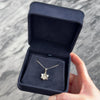 Heavy Vintage 18k White Gold Diamond Invisible-Set Star Of David Pendant - Video showing the piece