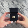 Vintage Heavy 14k Yellow & White Gold .88cttw Old European Old Mine Cut Diamond Fantastic Brushed Floral Spray Wide Band Ring - Video showing the piece
