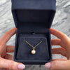 Vintage 14k Yellow Gold Pearl Diamond Lustrous Halo Enhancer Pendant - Video showing the piece