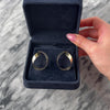 Vintage Large 14k Yellow Gold Ribbon Loop Twist Earrings - Video showing the piece