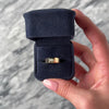 Vintage Heavy 10k Yellow Gold .21ct Diamond Wide Band Solitaire Ring - Video showing the piece