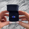 Vintage 14k Yellow Gold 9.72ct Lapis Lazuli Diamond Triangle Statement Ring - Video showing the piece