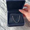 Vintage Italian 14k White Gold 1.35mm Rounded Snake Chain - Video showing the piece