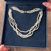 Vintage 14k Yellow Gold Baroque Pearl Elegant Four Strand Necklace - Video showing the piece