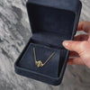 Antique Nouveau 14k Yellow Gold Synthetic Sapphire Natural Diamond Necklace  - Video showing the piece