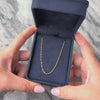 Vintage Italian Lightweight 10k Yellow Gold 1.3mm Flashing Spiral Link Chain - Video showing the piece