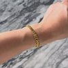 Antique 14k Yellow Gold .384cttw Old Mine Cut Diamond Curb Chain Bracelet - Video showing the piece