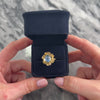 Vintage 14k Yellow Gold 3.85ct Moonstone Glowing Blooming Rose Ring - Video showing the piece