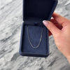 Vintage Italian 14k White Gold .8mm Sleek Box Chain - Video showing the piece