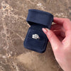Vintage 14k White Gold .68cttw Diamond Swooping Trio Bar Bypass Ring - Video showing the piece
