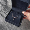 Vintage 14k White Gold .21cttw Diamond Figural Dragonfly Necklace - Video showing the piece