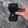 Vintage 14k Yellow Gold Ruby Diamond Floral Ring - Video showing the piece