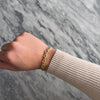 Vintage Italian 14k Yellow Gold Textured Double Link Cable Chain Bracelet - Video showing the piece