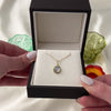 Antique 14k Yellow Gold 1.03ct Blue Sheen Moonstone Lunar Glow Charm Pendant - Video showing the piece