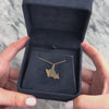 Vintage 14k Yellow Gold Synthetic Ruby Honolulu, Oahu Map Charm / Pendant - Video showing the piece