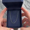 Vintage Italian 14k White Gold Dainty Everyday Cable 1mm Chain - Video showing the piece
