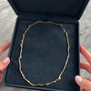 Vintage 14k Yellow Gold Spiny Brutalist Link Necklace - Video showing the piece