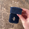 Estate 18k Rose Gold Diamond Pointed Floral Bypass Ring - Video showing the piece