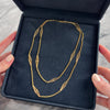 Vintage Italian 18k Yellow Gold Double Layer Filigree Chain Necklace - Video showing the piece