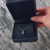 Vintage 18k Yellow Gold Blue Sapphire Diamond Halo Pendant - Video showing the piece